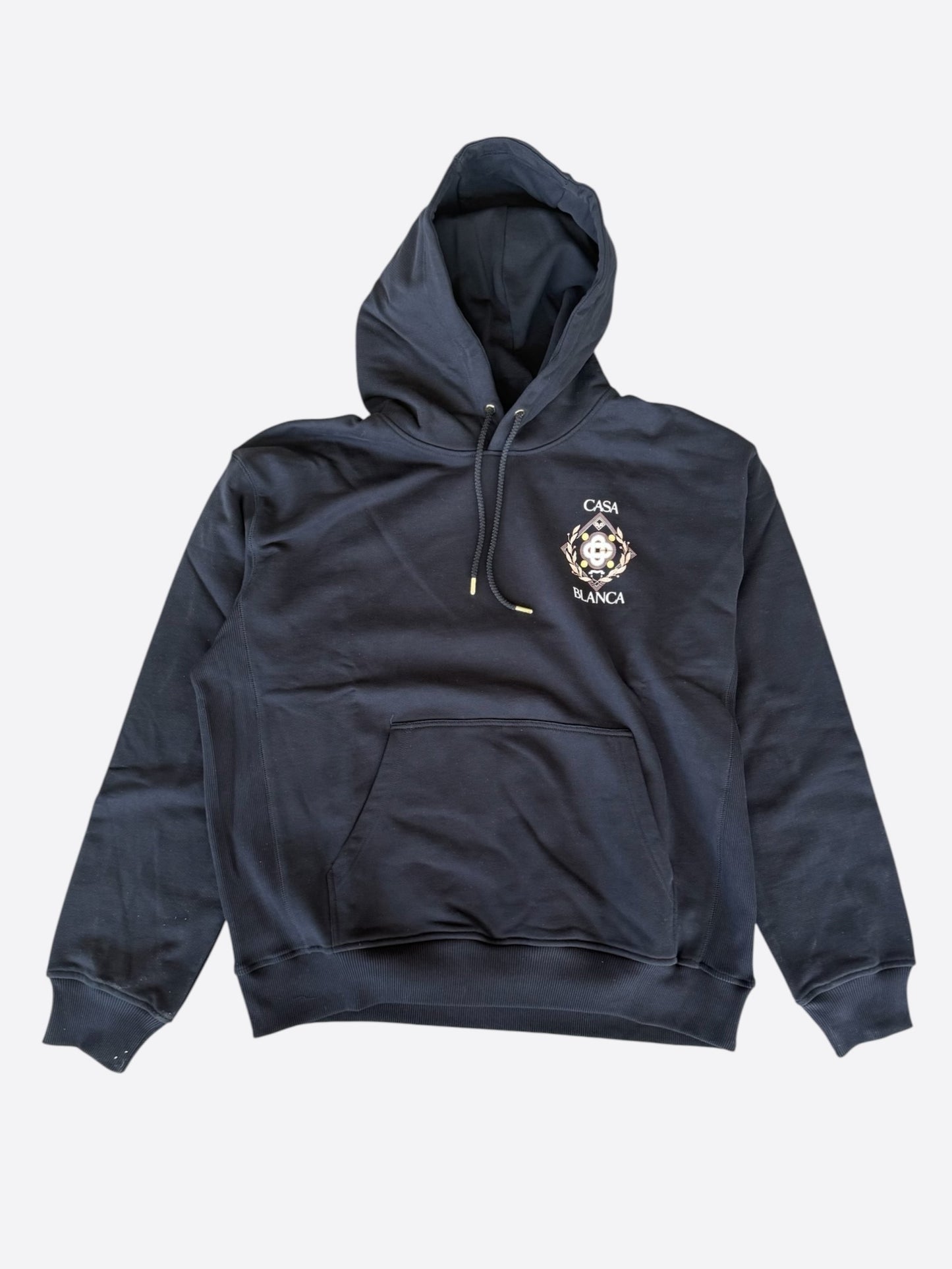 Casablanca Black & Multicolor Championship Logo Hoodie