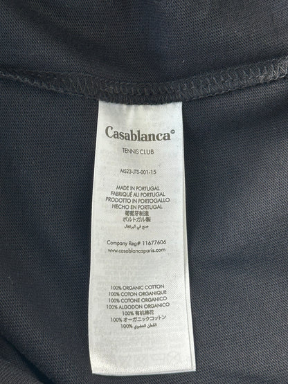 Casablanca Black & Multicolor Tennis Club Logo T-Shirt