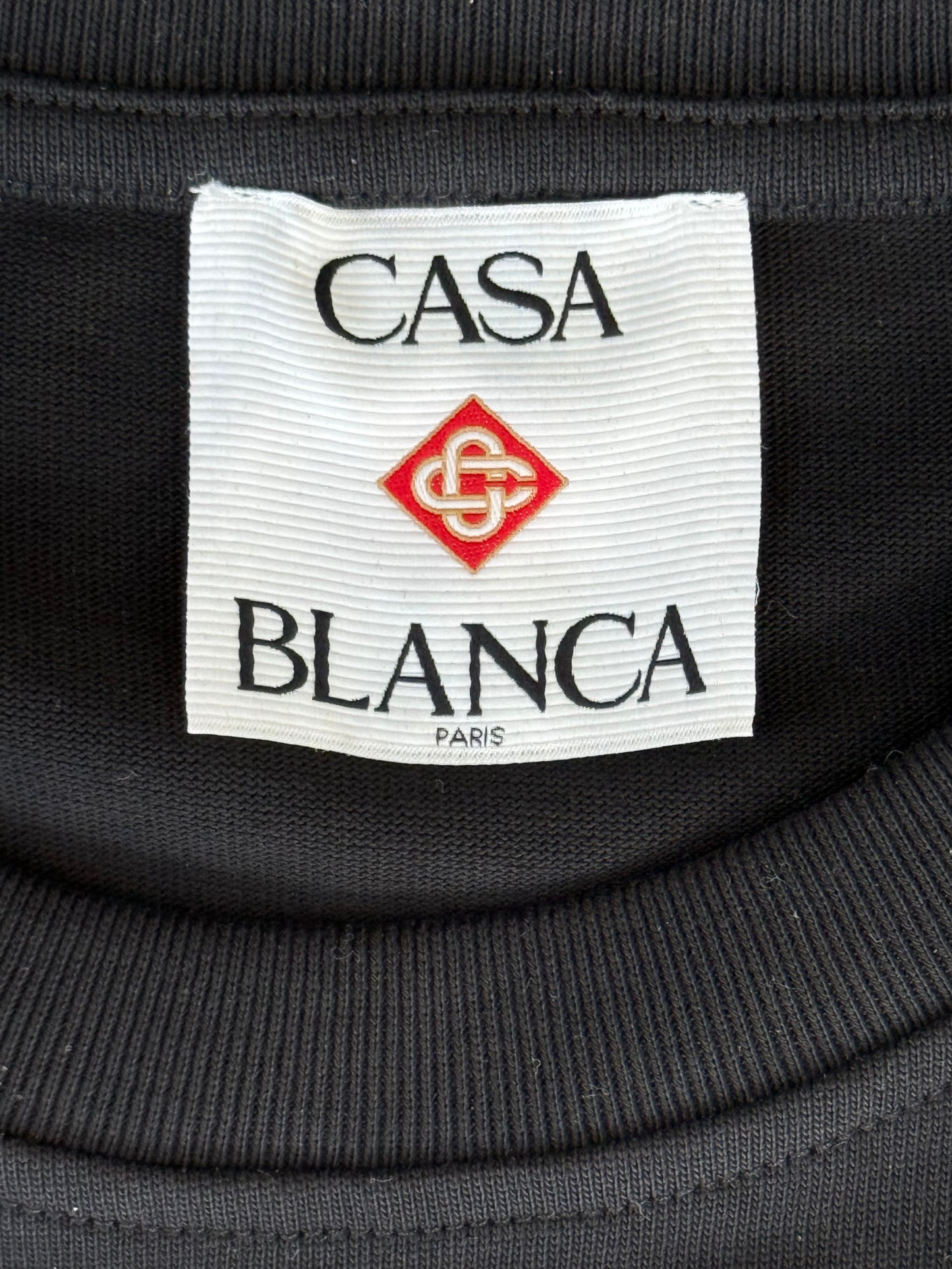 Casablanca Black & Multicolor Ski Club Logo Longsleeve T-Shirt