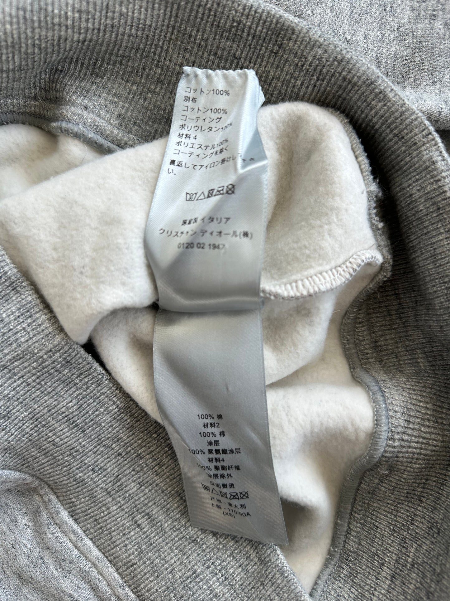 Dior Sorayama Grey Dinosaur Logo Sweater