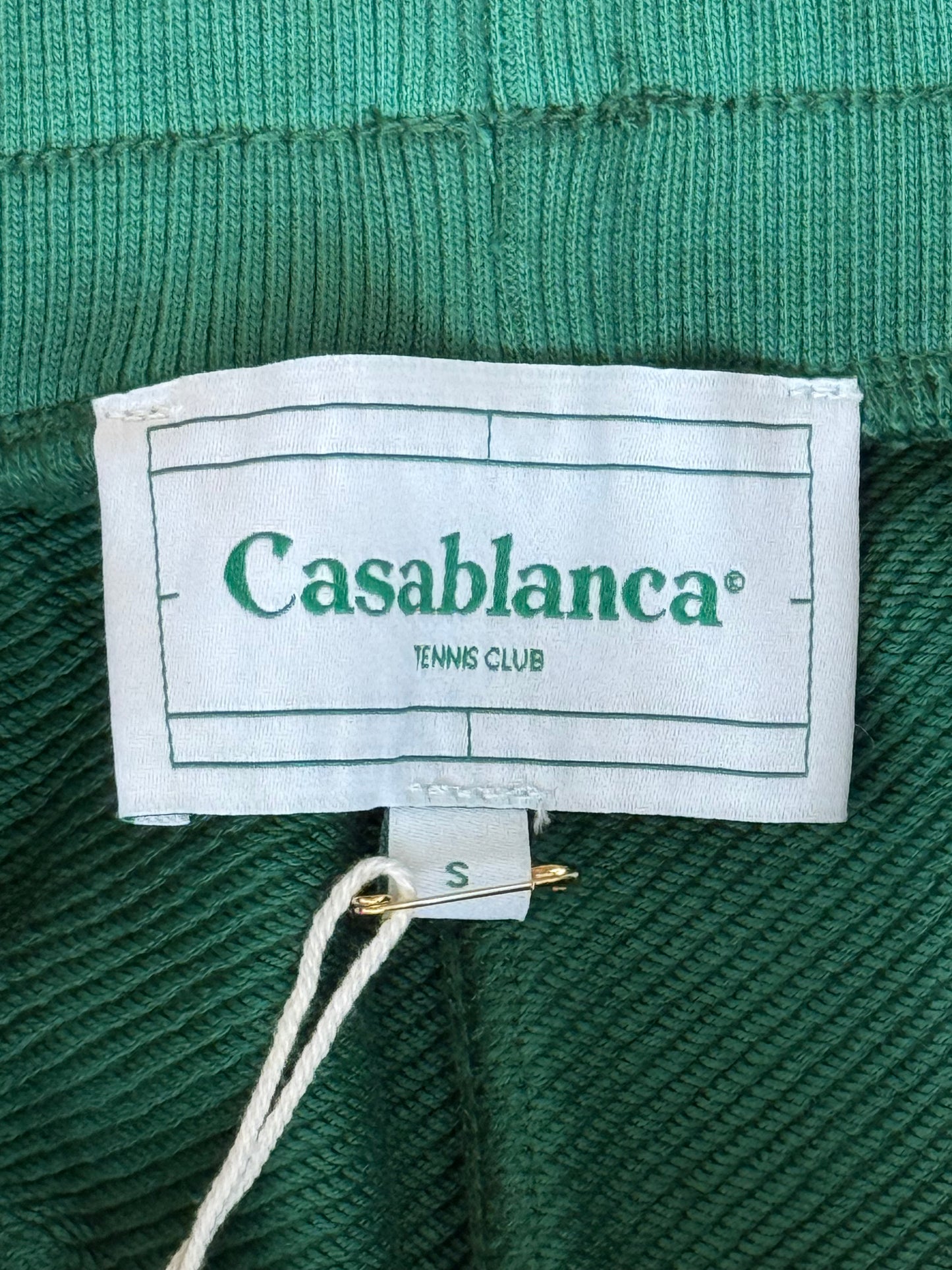 Casablanca Green & White Equipement Sportif Logo Sweatpants