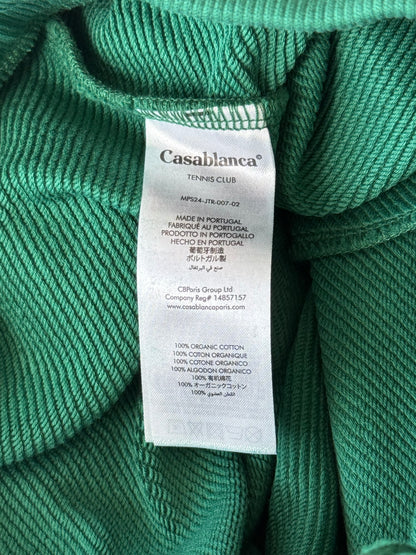 Casablanca Green & White Equipement Sportif Logo Sweatpants