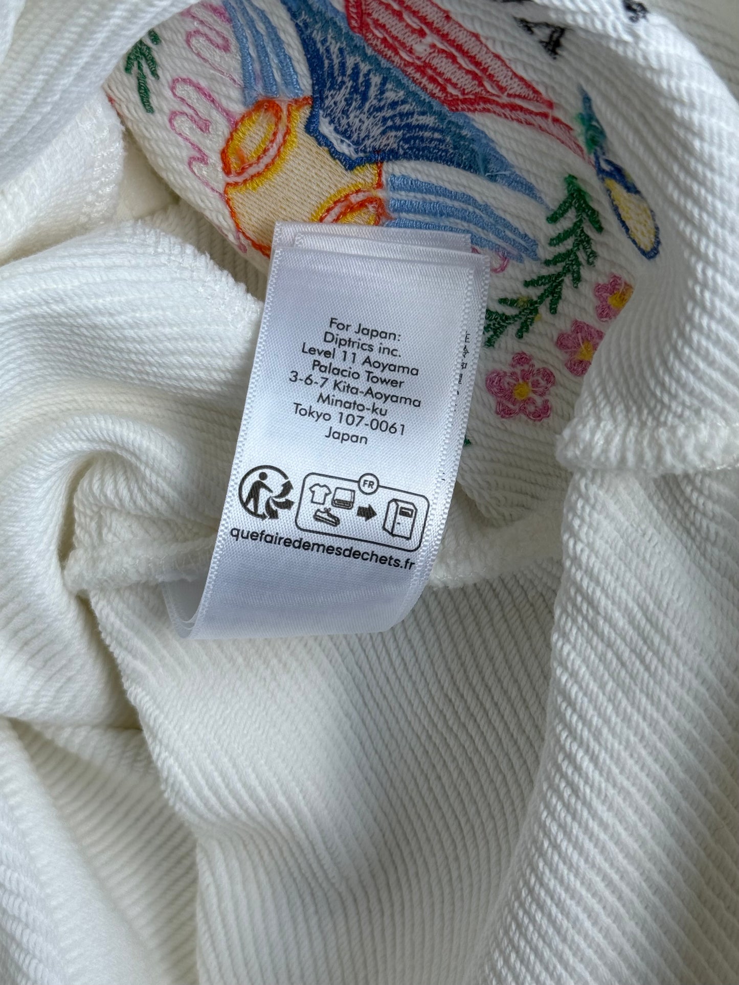 Casablanca White & Multicolor Casa Way Embroidered Logo Shorts
