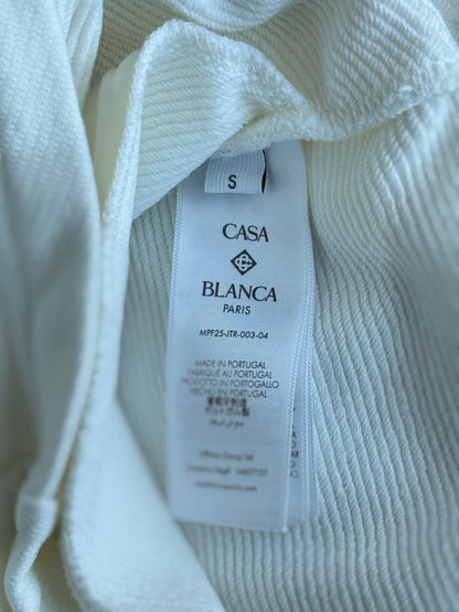 Casablanca White & Multicolor Casa Way Embroidered Logo Shorts