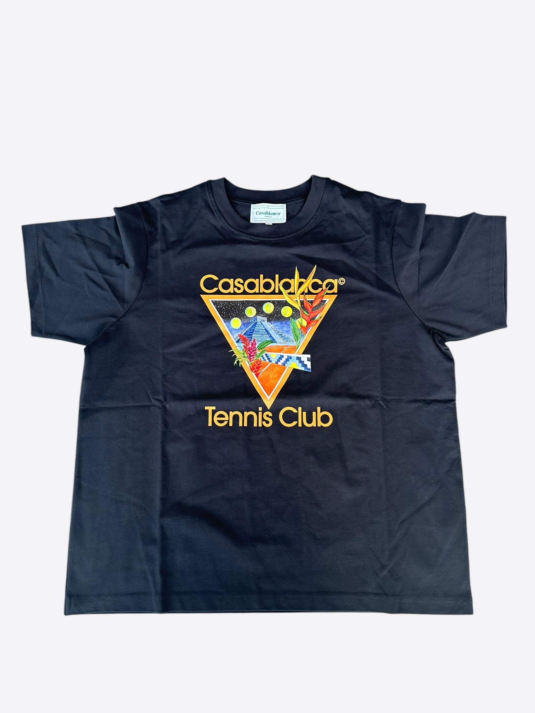 Casablanca Black & Multicolor Tennis Club Logo Sweater – Savonches