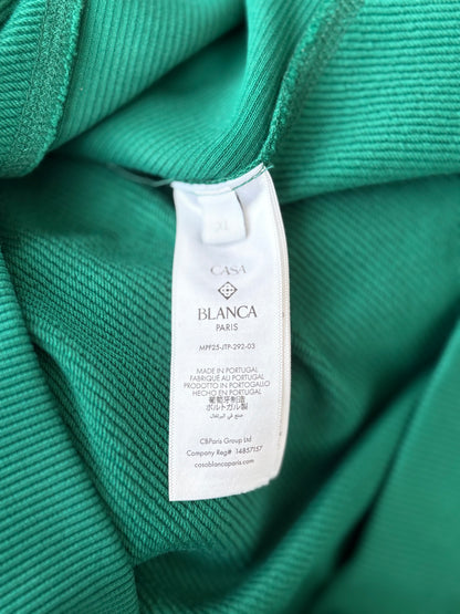Casablanca Green & White Montagne Logo Hoodie