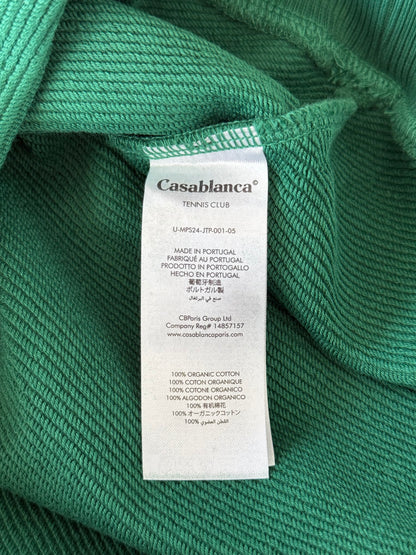 Casablanca Green & White Equipement Sportif Logo Sweater