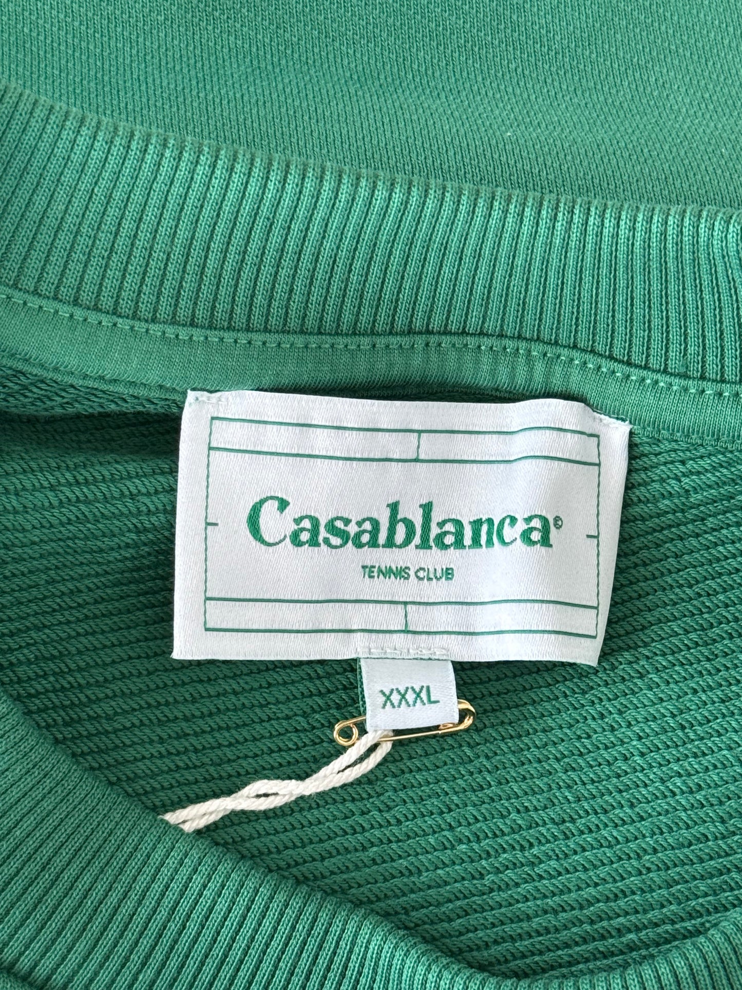 Casablanca Green & White Equipement Sportif Logo Sweater