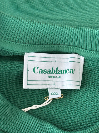 Casablanca Green & White Equipement Sportif Logo Sweater