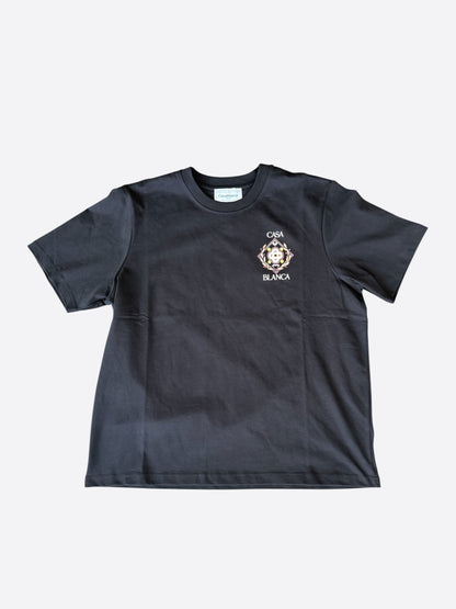 Casablanca Black & Multicolor Championship Logo T-Shirt