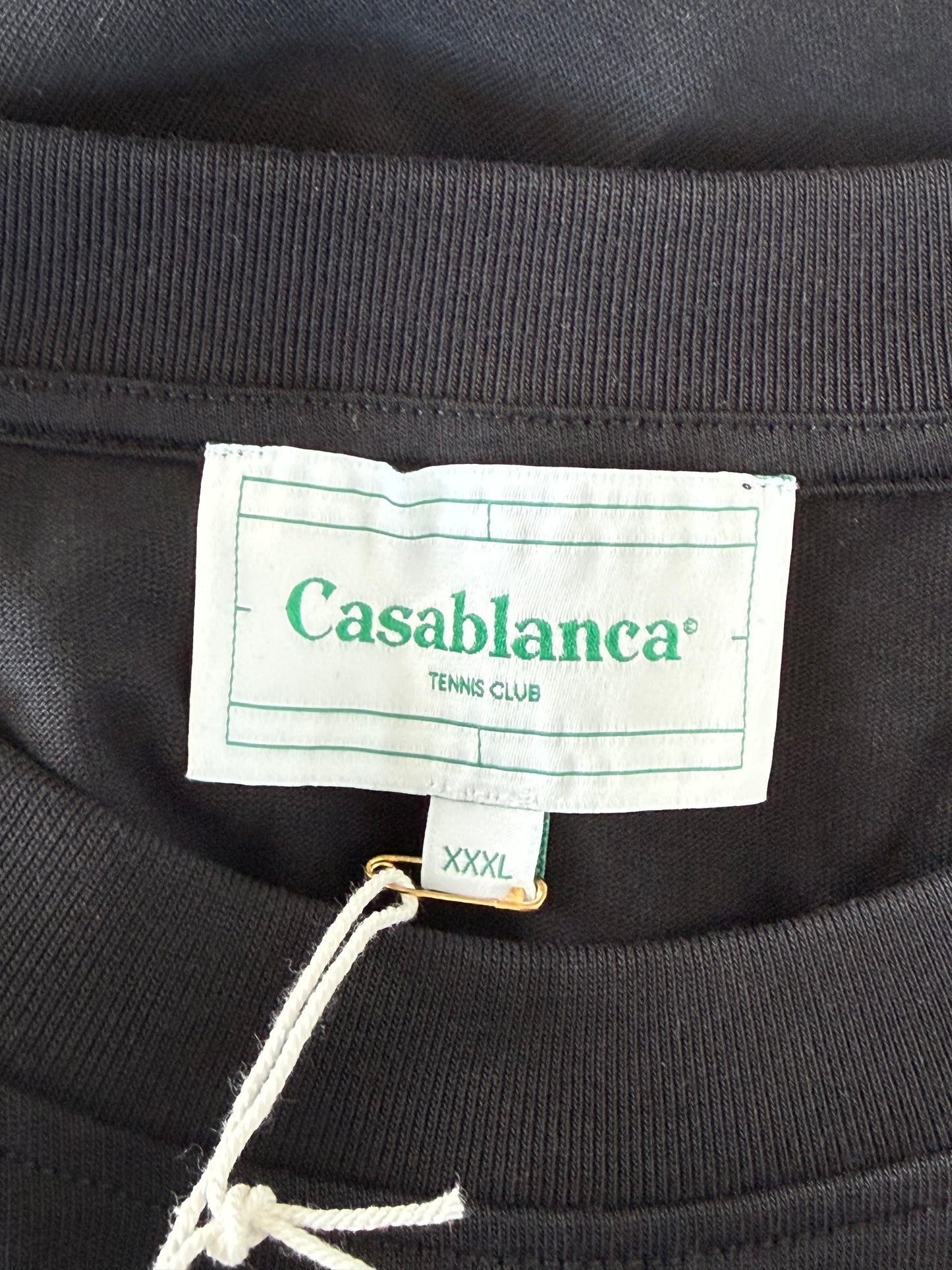 Casablanca Black & Multicolor Tennis Club Logo T-Shirt