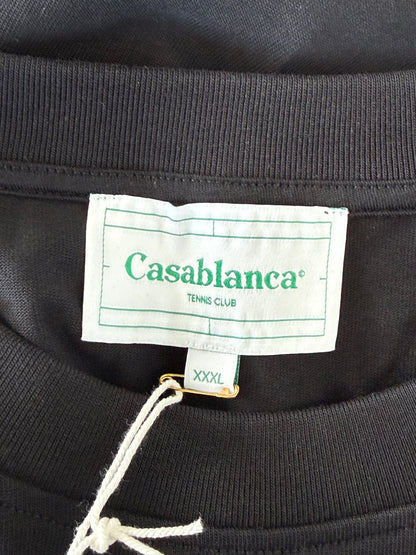 Casablanca Black & Multicolor Tennis Club Logo T-Shirt