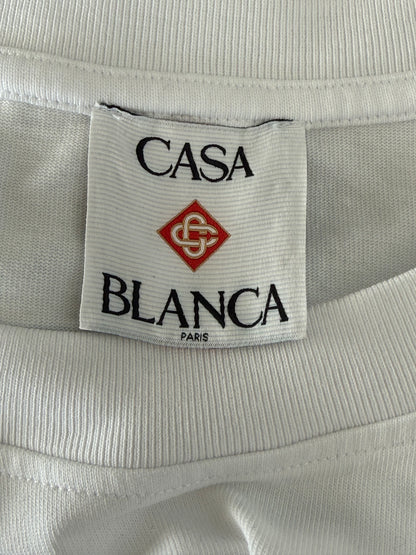 Casablanca White & Multicolor Championship Logo T-Shirt