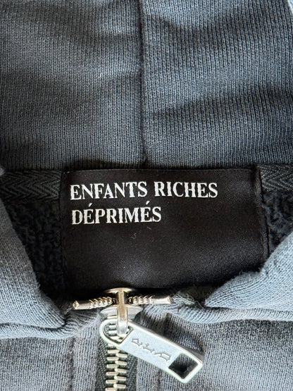 Enfants Riches Deprimes Black & White Lenin's Nap Time Patchwork Zip Up Hoodie
