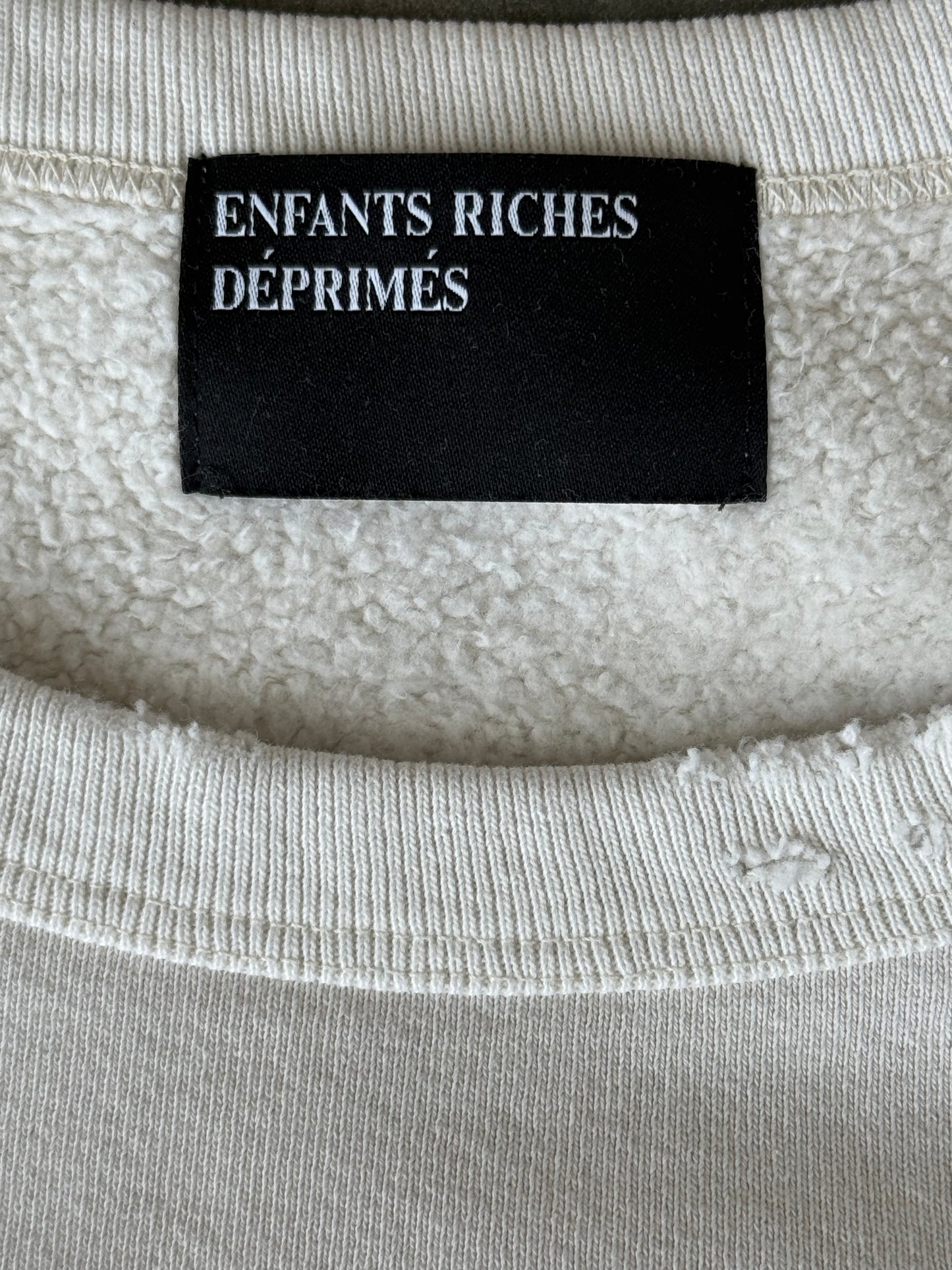 Enfants Riches Deprimes White Boy Hurt In Duel Graphic Sweater