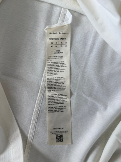 Rick Owens White & Black Temple Of Love Owenscorp Graphic T-Shirt