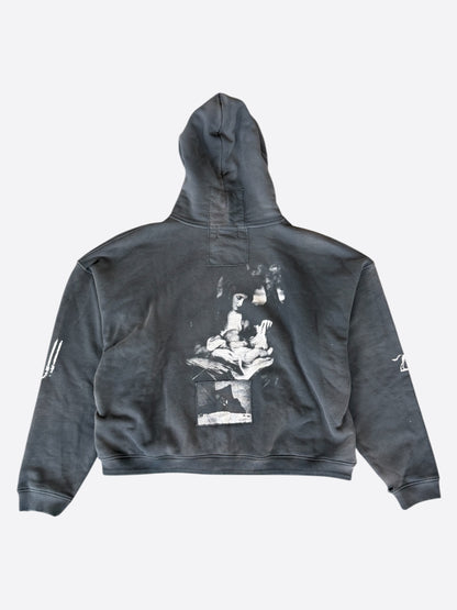 Enfants Riches Deprimes Black & White Lenin's Nap Time Patchwork Zip Up Hoodie