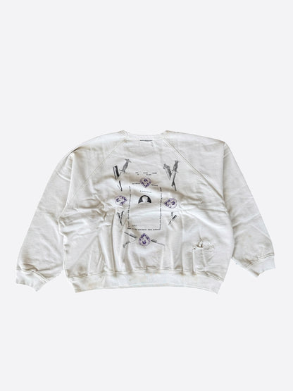 Enfants Riches Deprimes White Emmanuelle IV Graphic Sweater