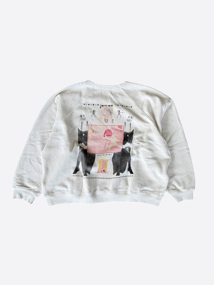 Enfants Riches Deprimes White Boy Hurt In Duel Graphic Sweater