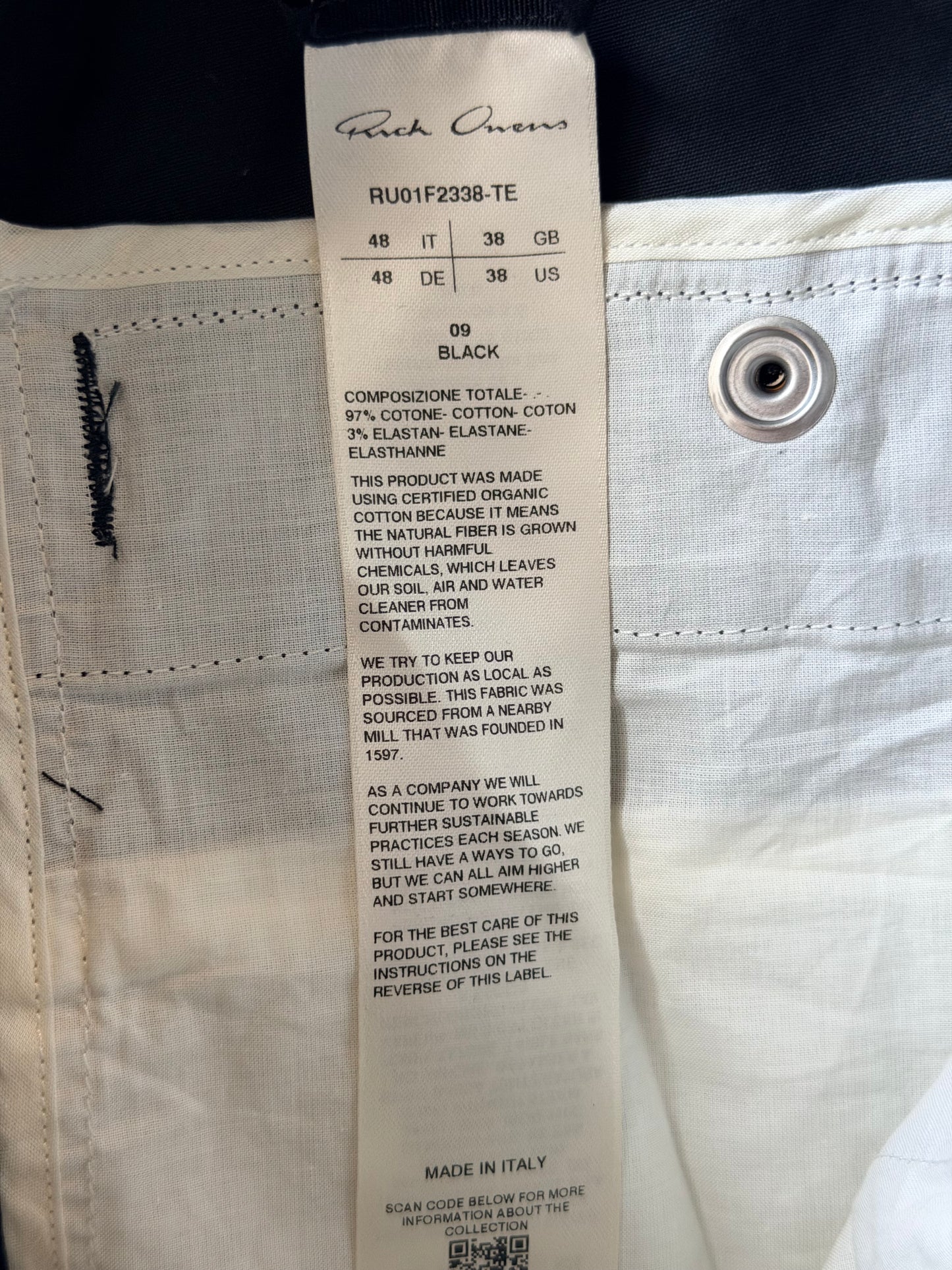 Rick Owens Black Heizer Bela Pants