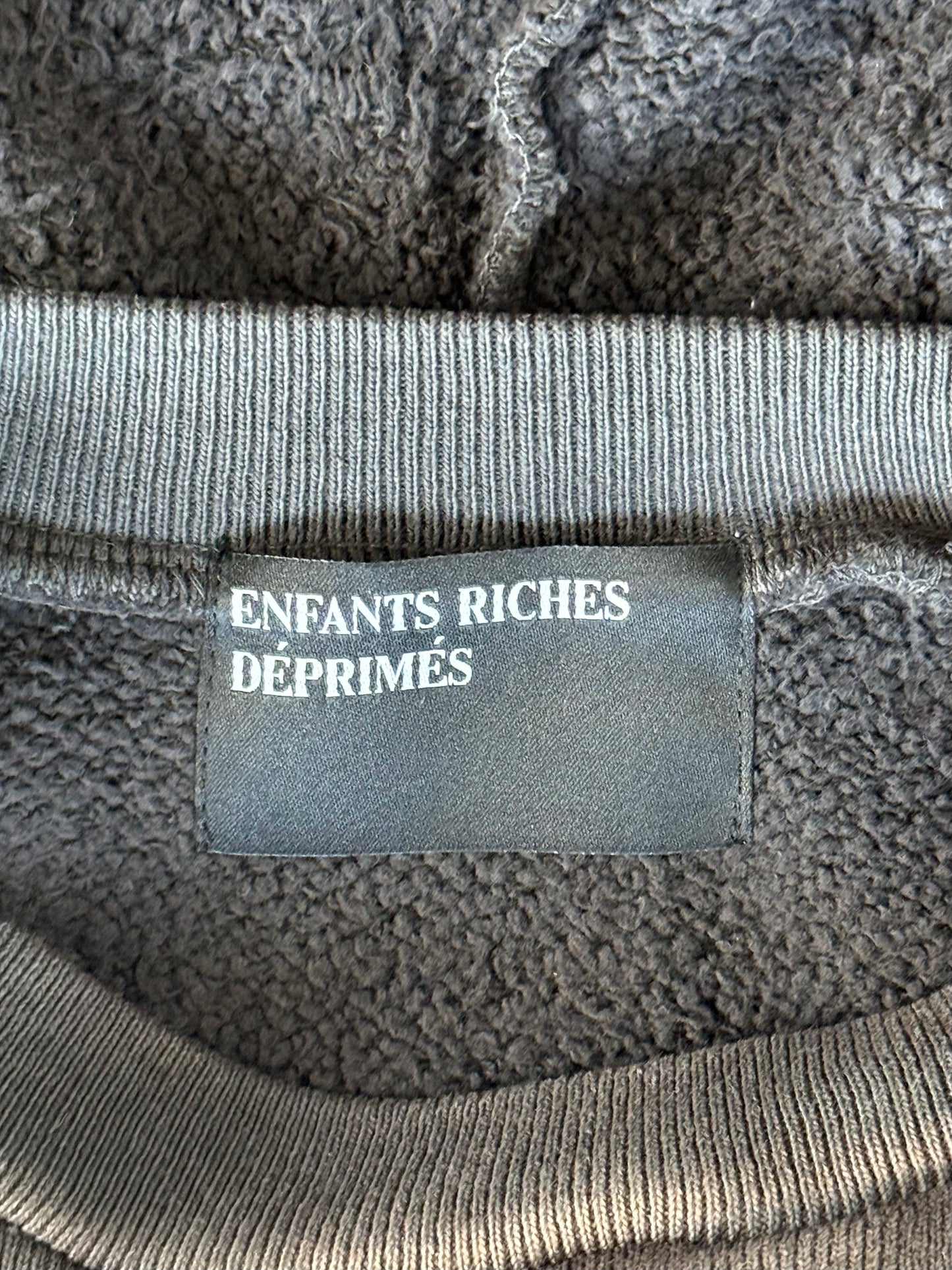 Enfants Riches Deprimes Faded Black & White Voice Thrower Hoodie