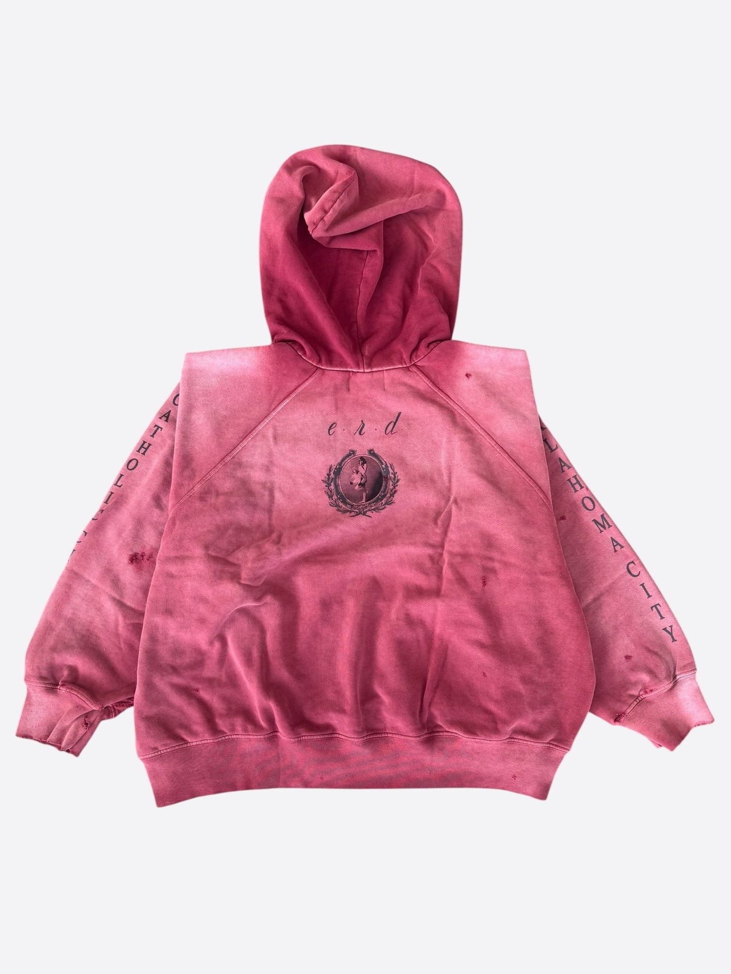 Enfants Riches Deprimes Red & Black Oklahoma City Church Graphic Hoodie
