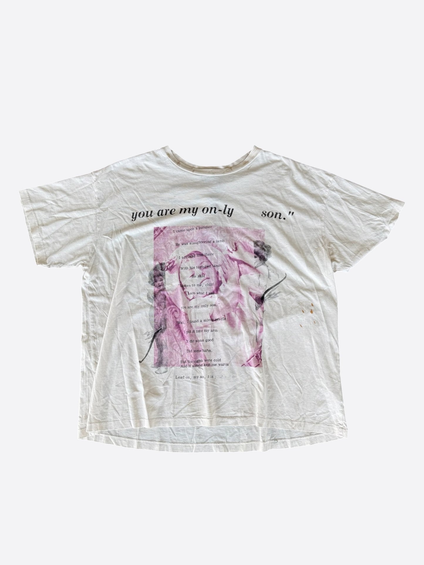 Enfants Riches Deprimes White Only Son Graphic T-Shirt