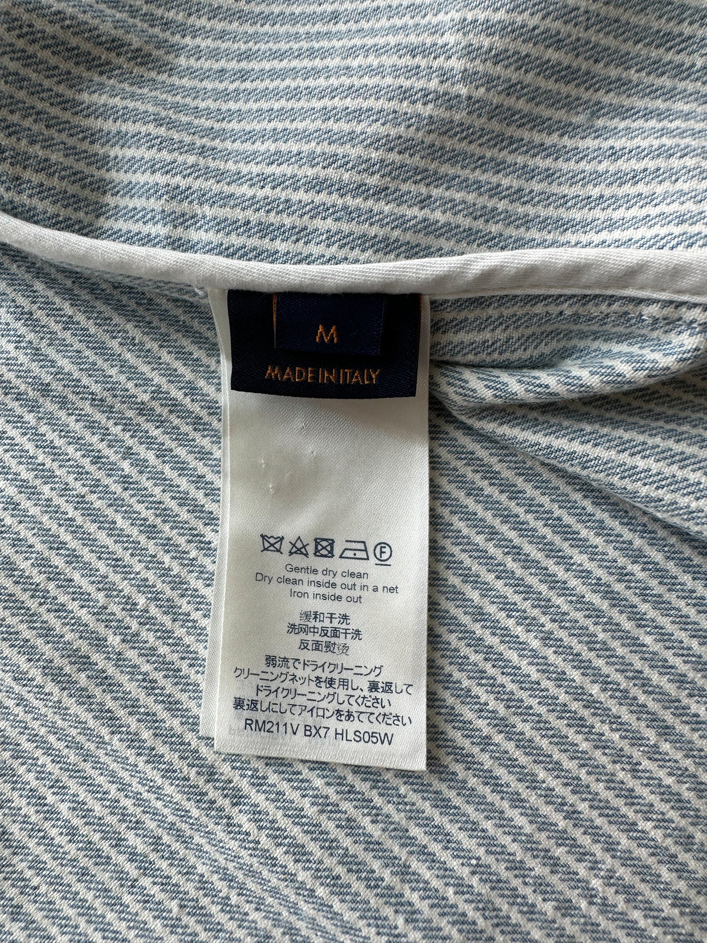 Louis Vuitton Blue & White Watercolor Monogram Polo shirt – Savonches