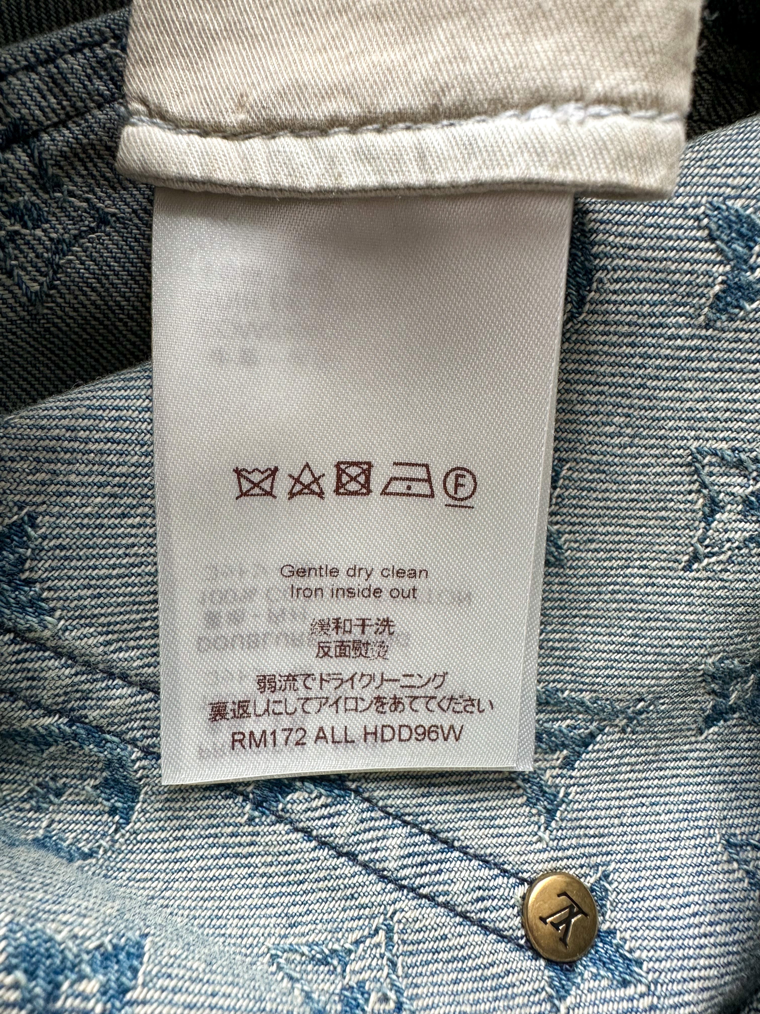 Supreme louis vuitton denim on sale shirt