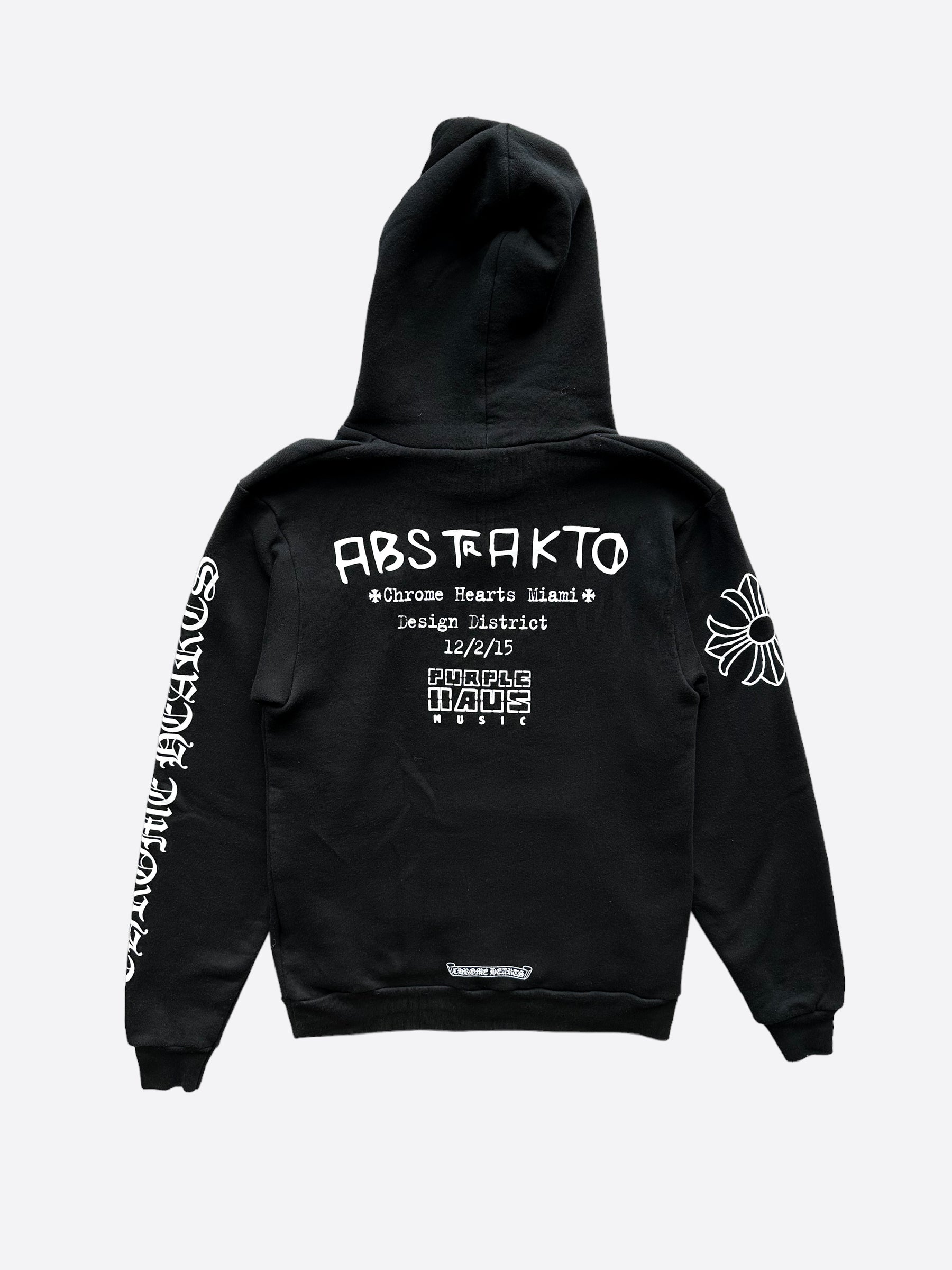 Chrome Hearts Black & White Miami Exclusive Abstrakto Hoodie