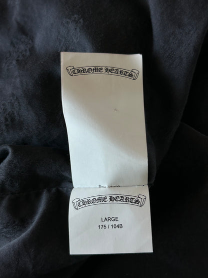 Chrome Hearts Beige & Brown Plaid Shearling Flannel Jacket