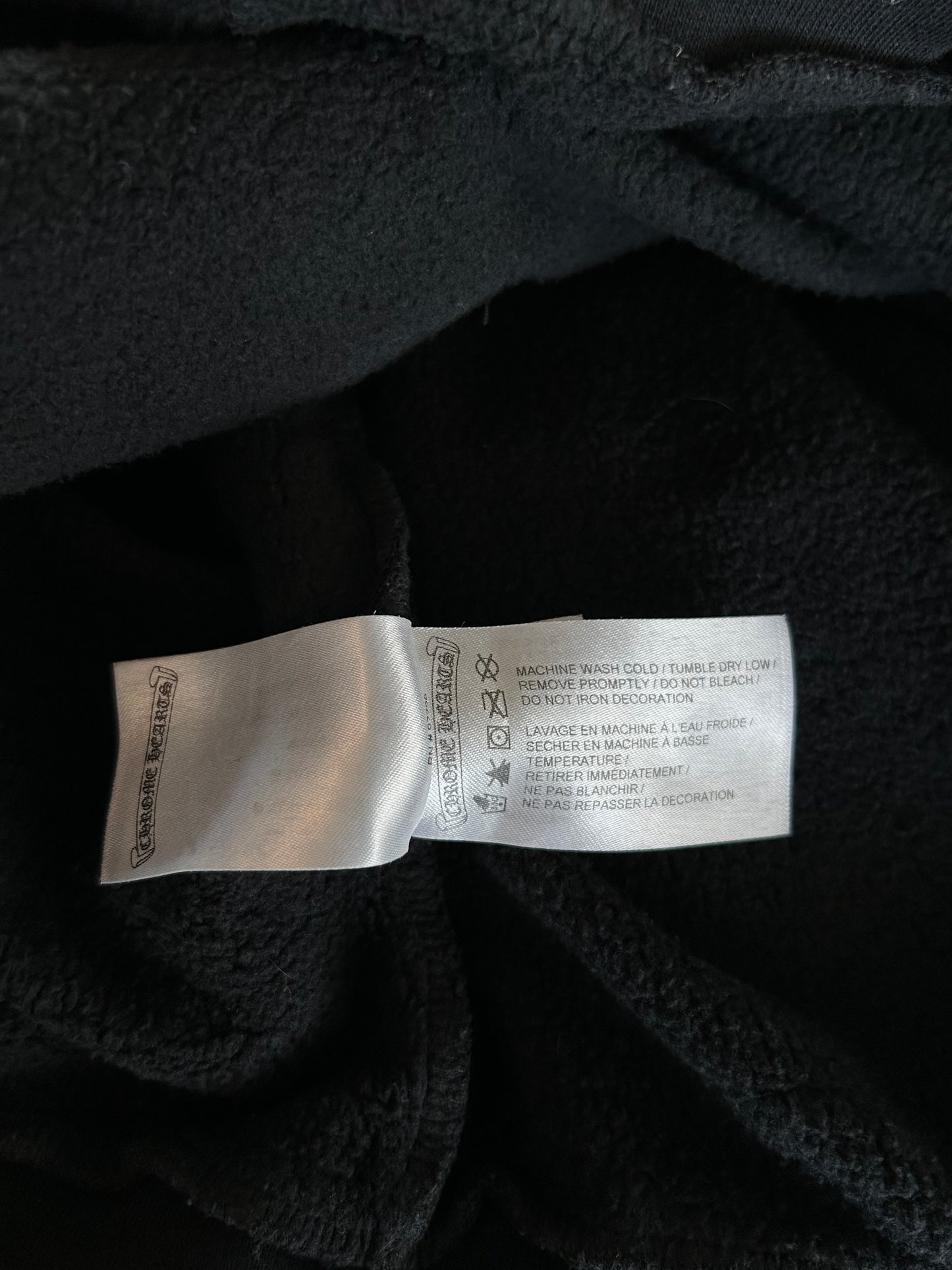 Chrome Hearts Black & White 1988 Script Logo Hoodie