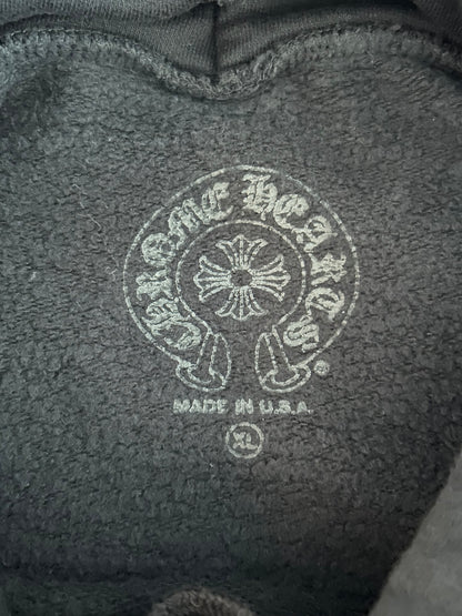 Chrome Hearts Black & White Tokyo Horseshoe Logo Hoodie