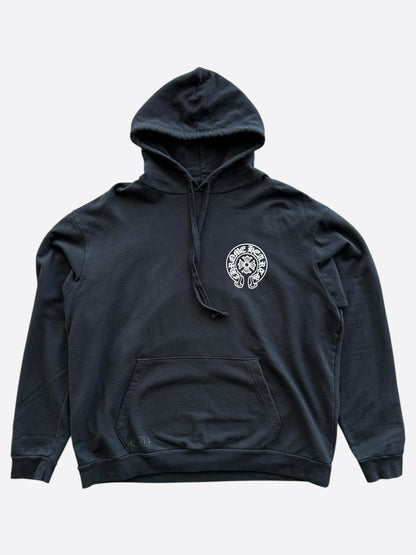 Chrome Hearts Black & White Tokyo Horseshoe Logo Hoodie