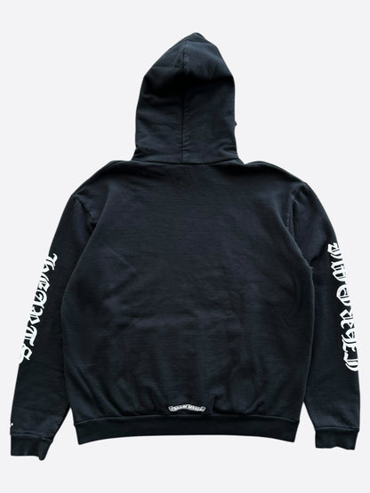Chrome Hearts Black & White 1988 Script Logo Hoodie