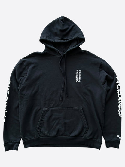 Chrome Hearts Black & White 1988 Script Logo Hoodie