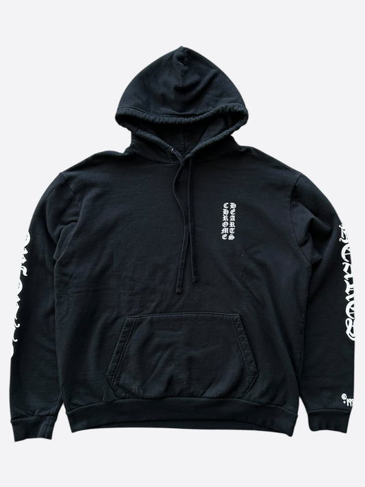 Chrome Hearts Black & White 1988 Script Logo Hoodie