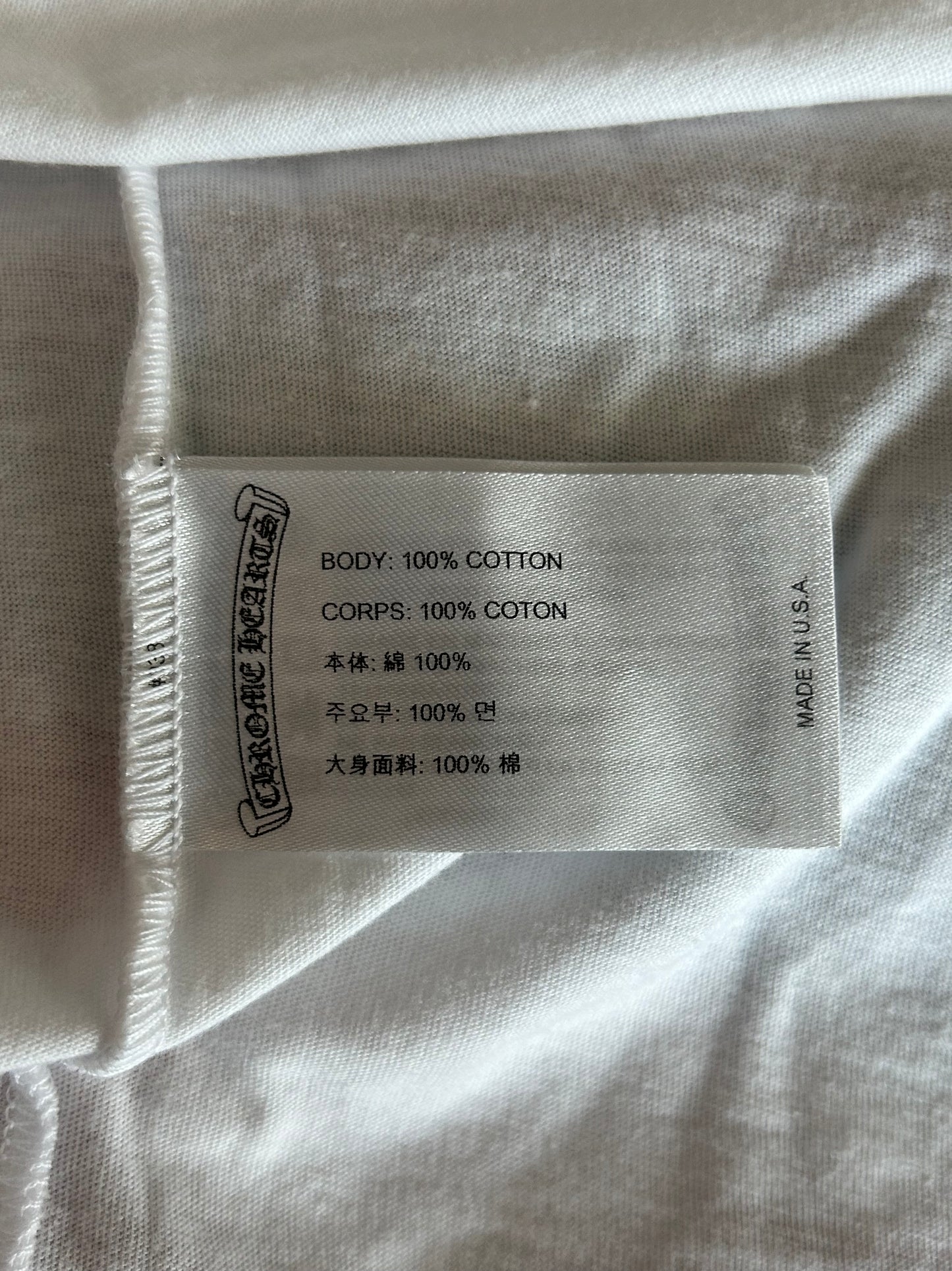 Chrome Hearts White Dagger USA Flag T-Shirt