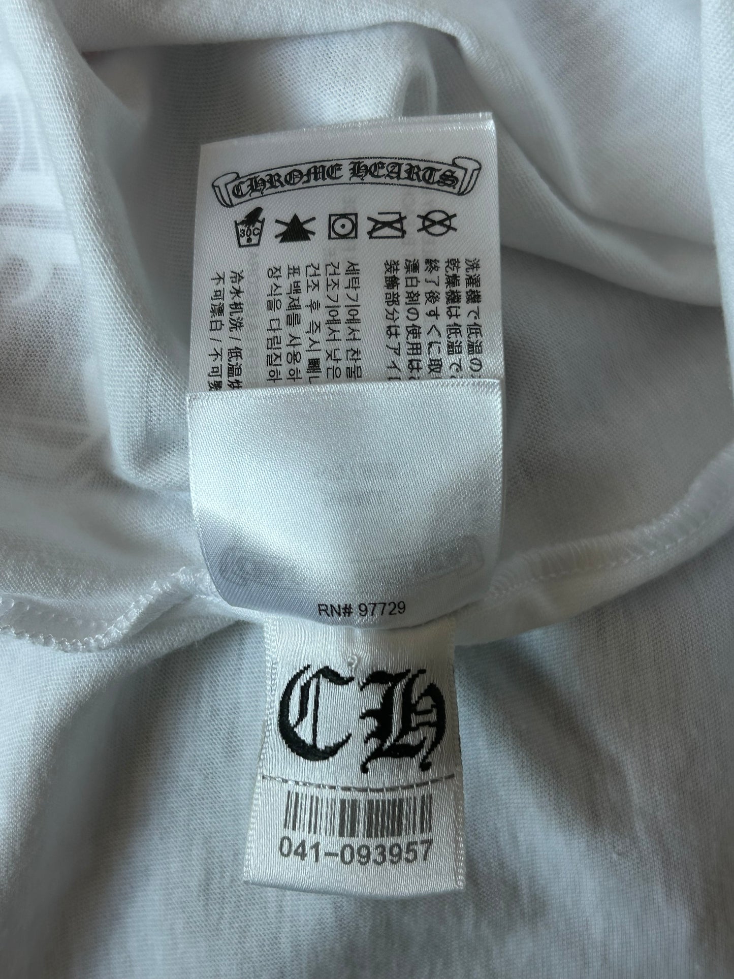 Chrome Hearts White Dagger USA Flag T-Shirt