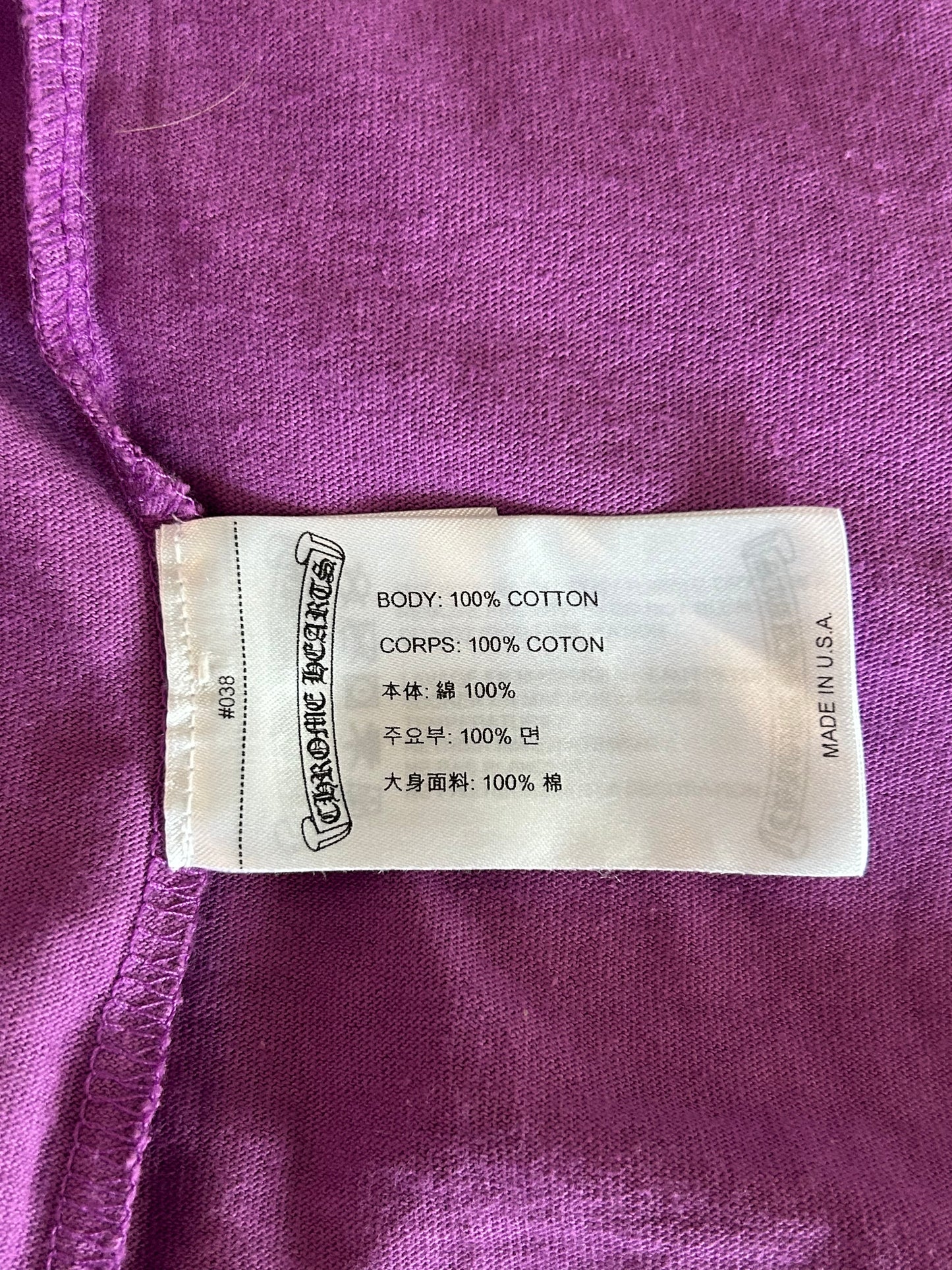 Chrome Hearts Matty Boy Purple More Not Less Longsleeve T-Shirt