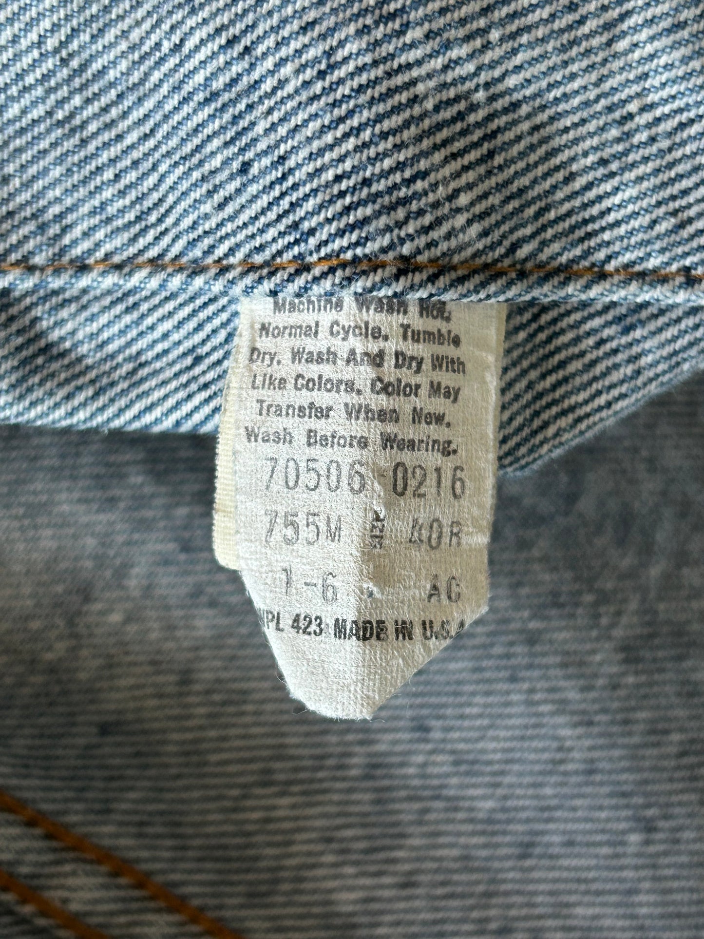 Chrome Hearts Levis Blue & Black Cross Patch Denim Jacket