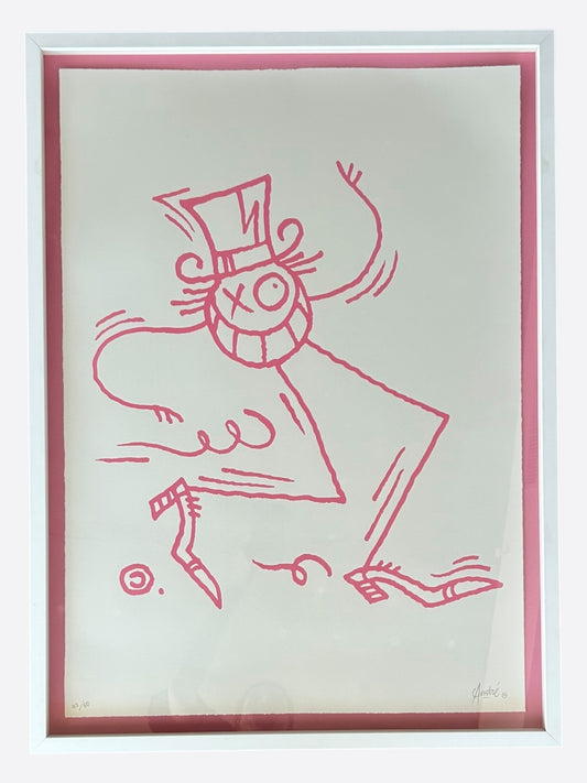 Andre Saraiva Pink "Mr A" Painting