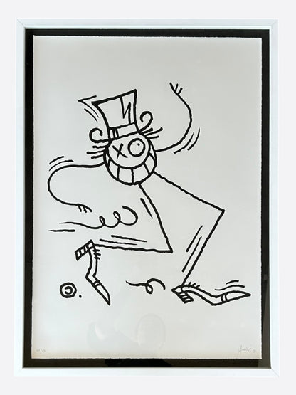 Andre Saraiva Black "Mr A" Painting
