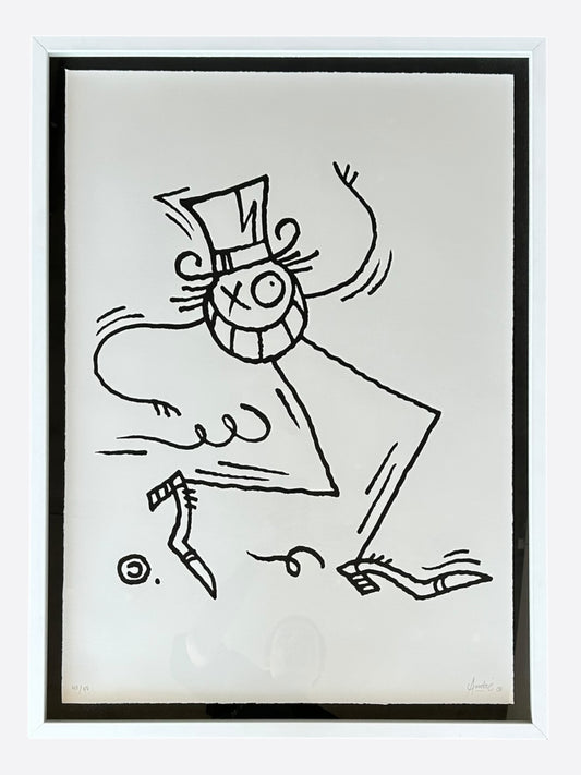 Andre Saraiva Black "Mr A" Painting