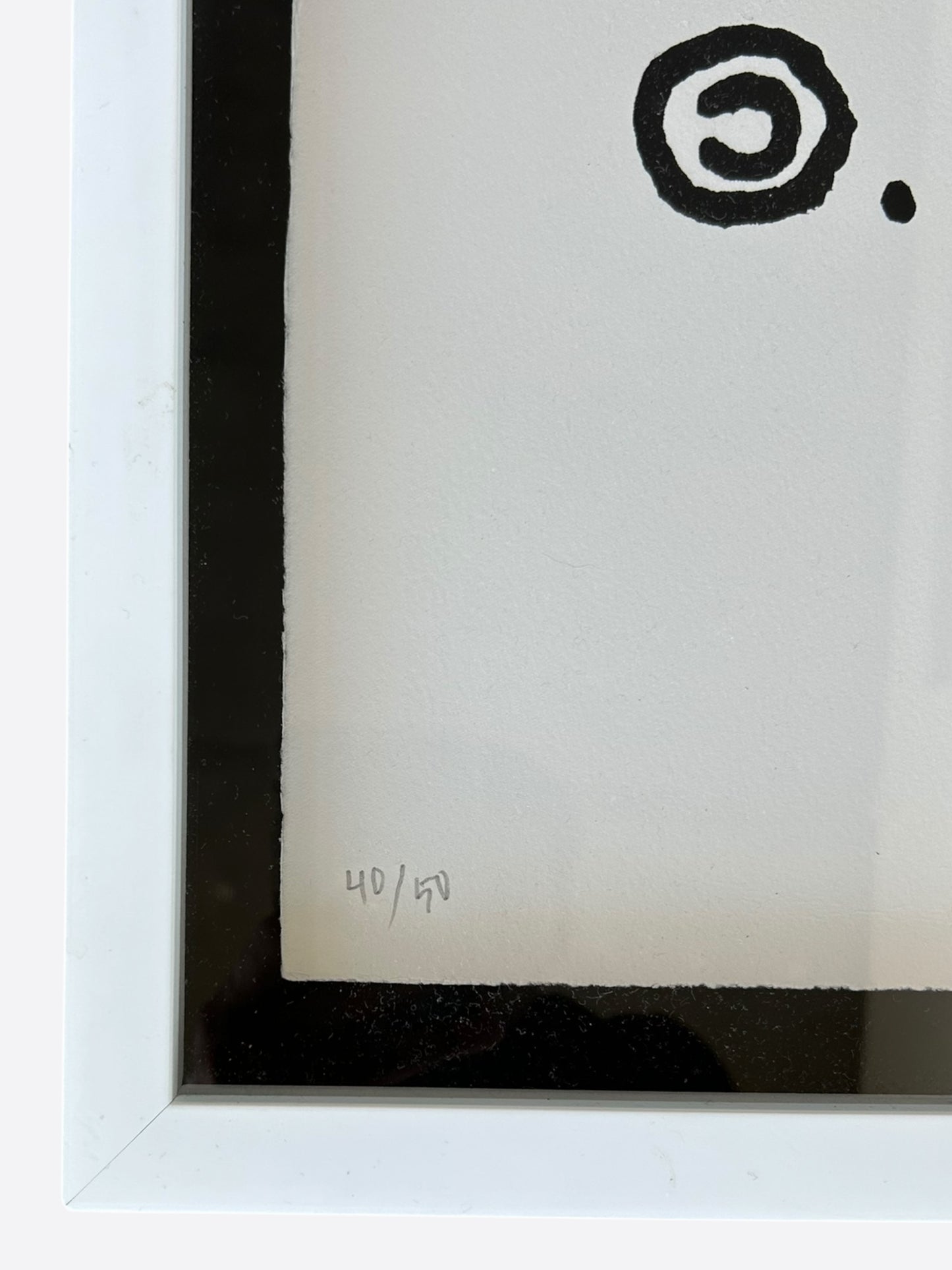 Andre Saraiva Black "Mr A" Painting