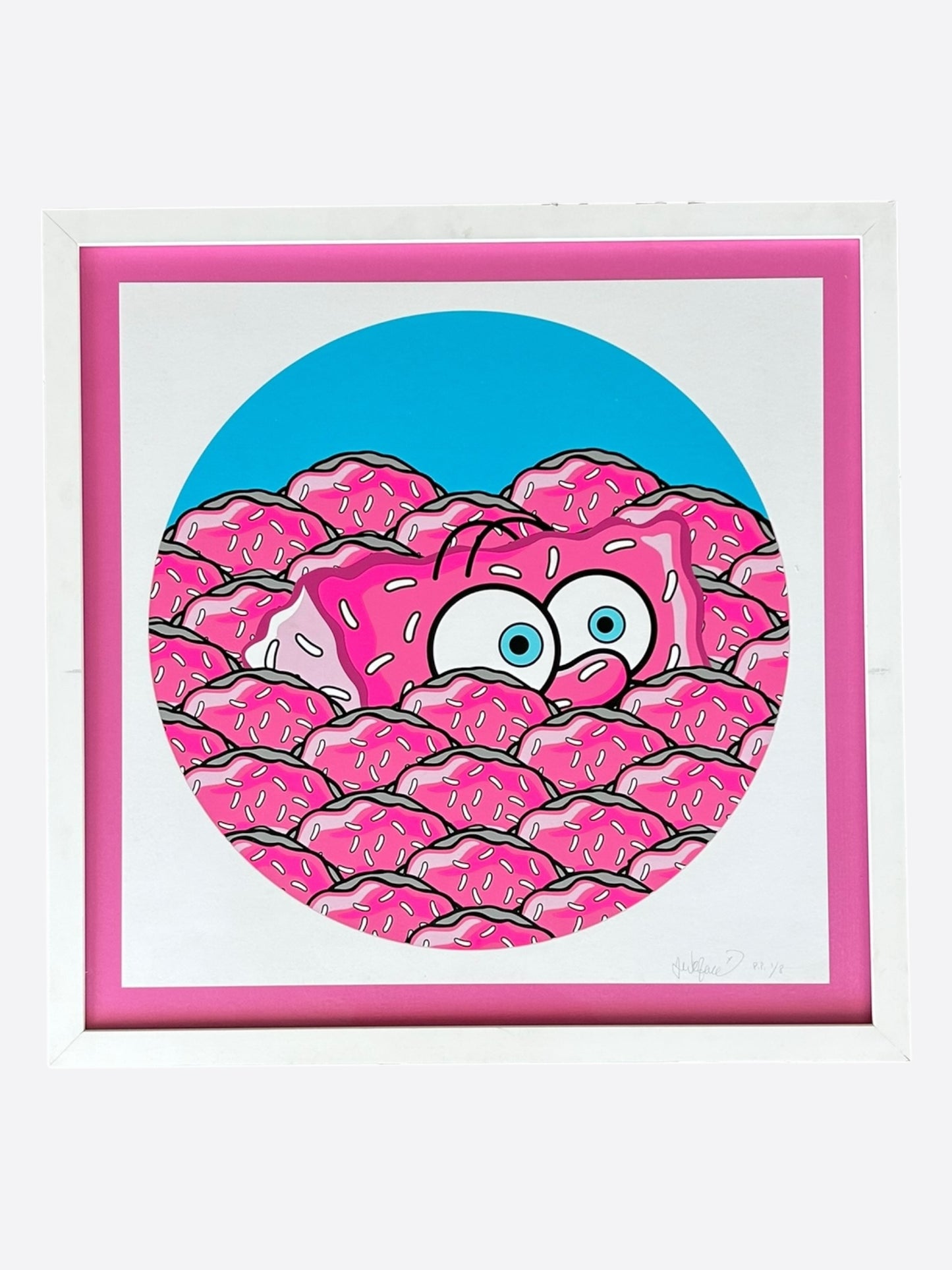 Jerkface Pink "Magic Donut Kingdom" Painting