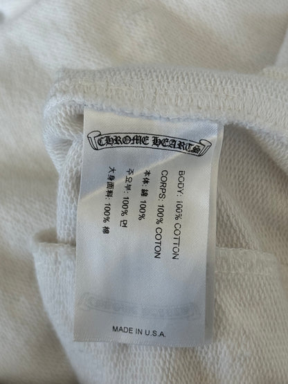 Chrome Hearts White & Black Horseshoe Logo Cross Jacquard Sweatpants