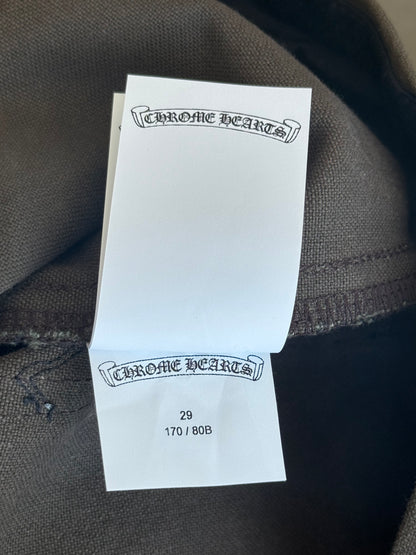 Chrome Hearts Brown & Black Cross Patch Carpenter Pants