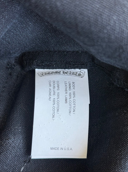 Chrome Hearts Black Cross Patch Carpenter Pants