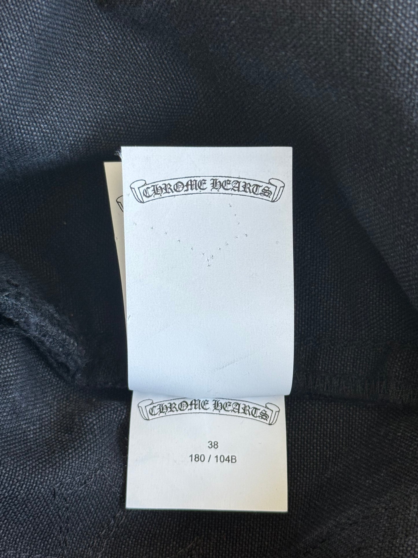 Chrome Hearts Black Cross Patch Carpenter Pants